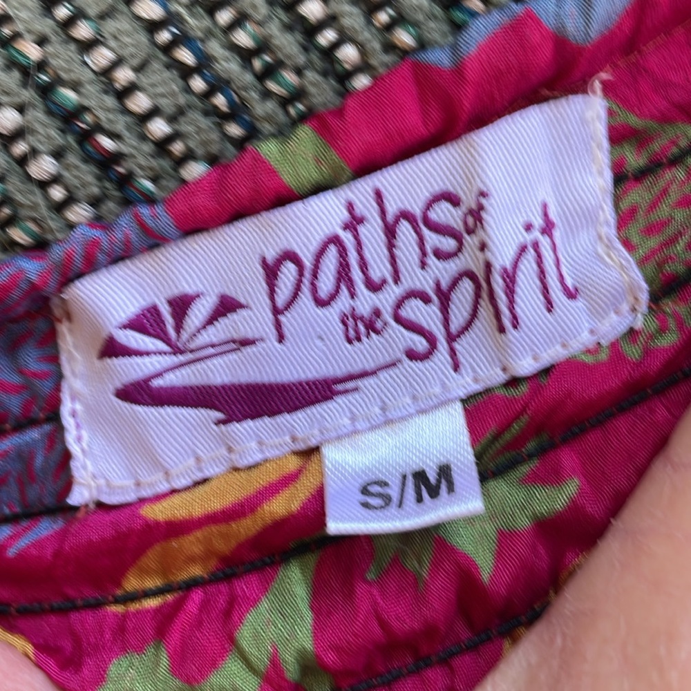 Paths of the Spirit 100% Silk Flowy Lightweight Wide Leg Pants, Size S/M 🔥RARE - Picture 5 of 9
